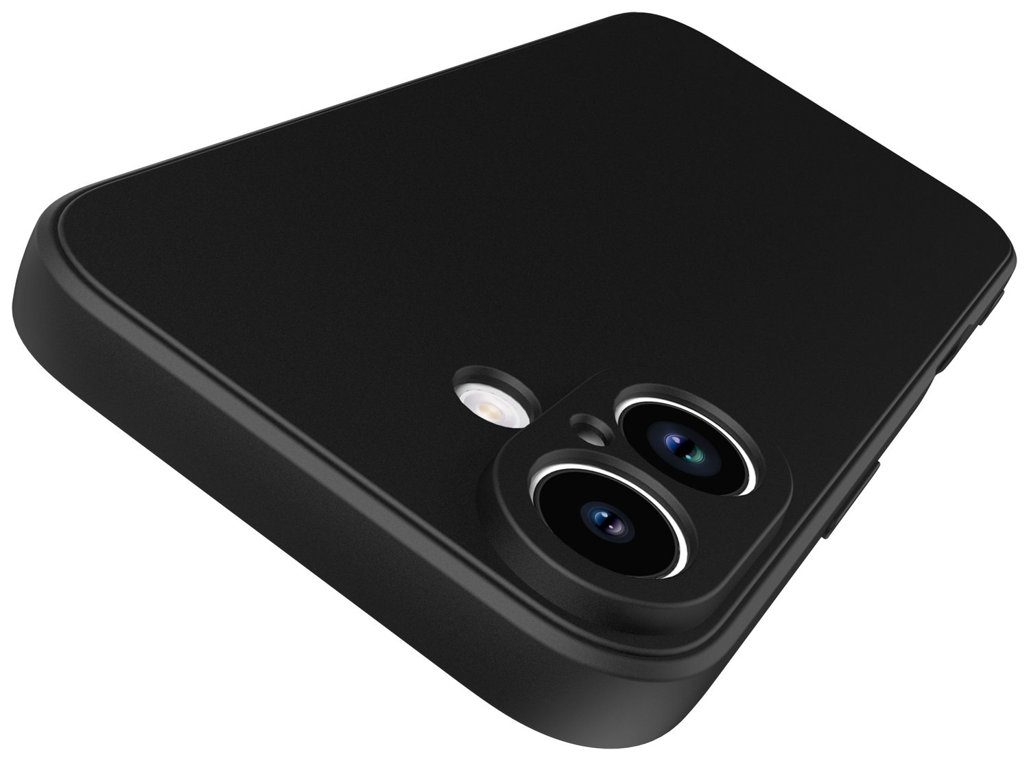 Apple iPhone 16 Hoesje met Camera Bescherming Dun TPU Back Cover Zwart afbeelding 6