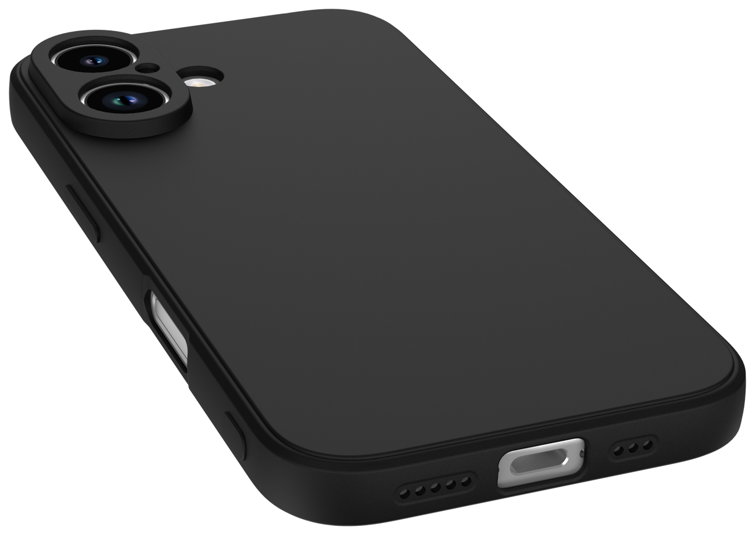 Apple iPhone 16 Hoesje met Camera Bescherming Dun TPU Back Cover Zwart afbeelding 7