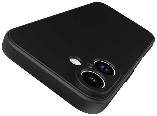 Apple iPhone 16 Hoesje met Camera Bescherming Dun TPU Back Cover Zwart afbeelding 6