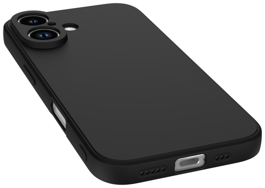 Apple iPhone 16 Hoesje met Camera Bescherming Dun TPU Back Cover Zwart afbeelding 7