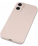 Apple iPhone 16 Hoesje met Camera Bescherming Dun TPU Back Cover Roze