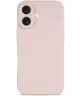 Apple iPhone 16 Hoesje met Camera Bescherming Dun TPU Back Cover Roze