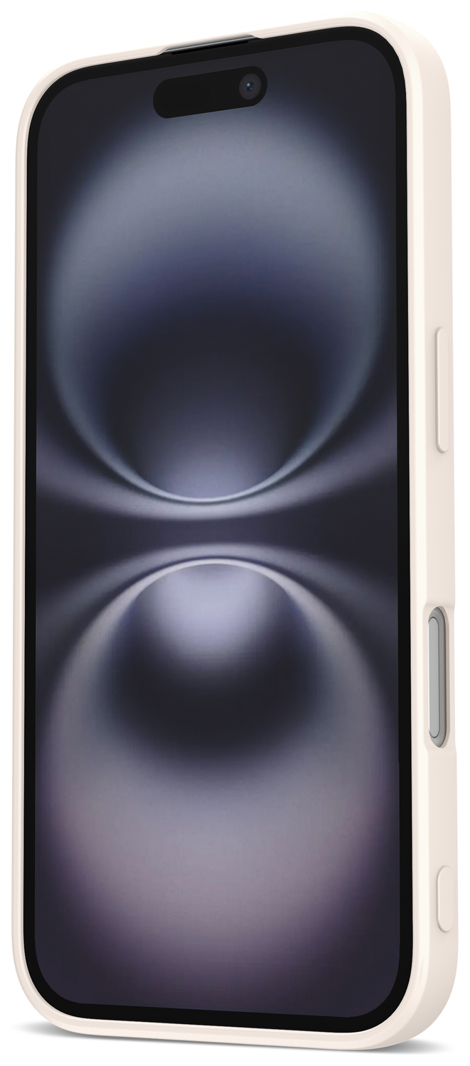 Apple iPhone 16 Hoesje met Camera Bescherming Dun TPU Back Cover Beige afbeelding 7