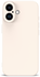 Apple iPhone 16 Hoesje met Camera Bescherming Dun TPU Back Cover Beige afbeelding 2