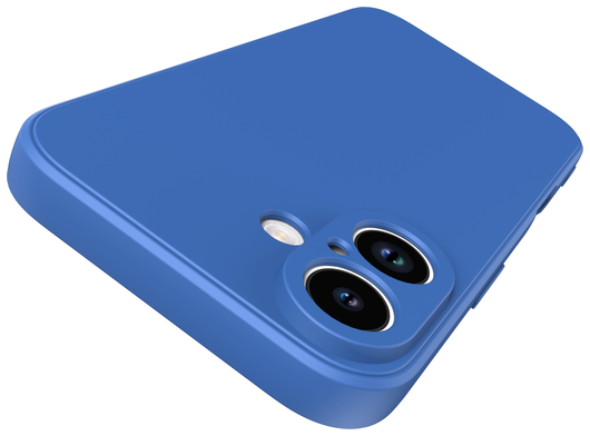 Apple iPhone 16 Hoesje met Camera Bescherming Dun TPU Back Cover Blauw afbeelding 5
