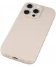 Apple iPhone 16 Pro Hoesje met Camera Bescherming Dun TPU Back Cover Beige