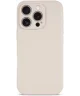 Apple iPhone 16 Pro Hoesje met Camera Bescherming Dun TPU Back Cover Beige