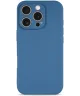 Apple iPhone 16 Pro Hoesje met Camera Bescherming Dun TPU Back Cover Blauw