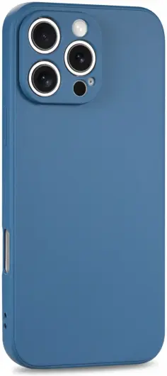 Apple iPhone 16 Pro Hoesje met Camera Bescherming Dun TPU Back Cover Blauw afbeelding 5