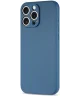 Apple iPhone 16 Pro Max Hoesje met Camera Bescherming Dun TPU Back Cover Blauw