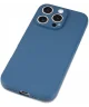 Apple iPhone 16 Pro Max Hoesje met Camera Bescherming Dun TPU Back Cover Blauw