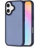 Apple iPhone 16 Hoesje Back Cover Matte Blauw