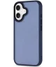 Apple iPhone 16 Hoesje Back Cover Matte Blauw