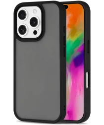 Apple iPhone 16 Pro Hoesje Back Cover Matte Zwart