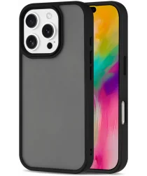 Apple iPhone 16 Pro Max Hoesje Back Cover Matte Zwart