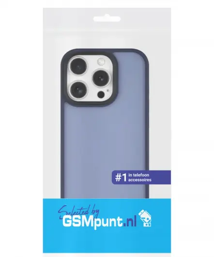 Apple iPhone 16 Pro Max Hoesje Back Cover Matte Blauw afbeelding 7