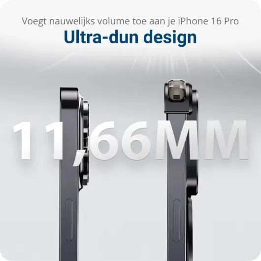 Apple iPhone 16 Pro Hoesje Metal Corner Frame Case MagSafe Zwart afbeelding 3