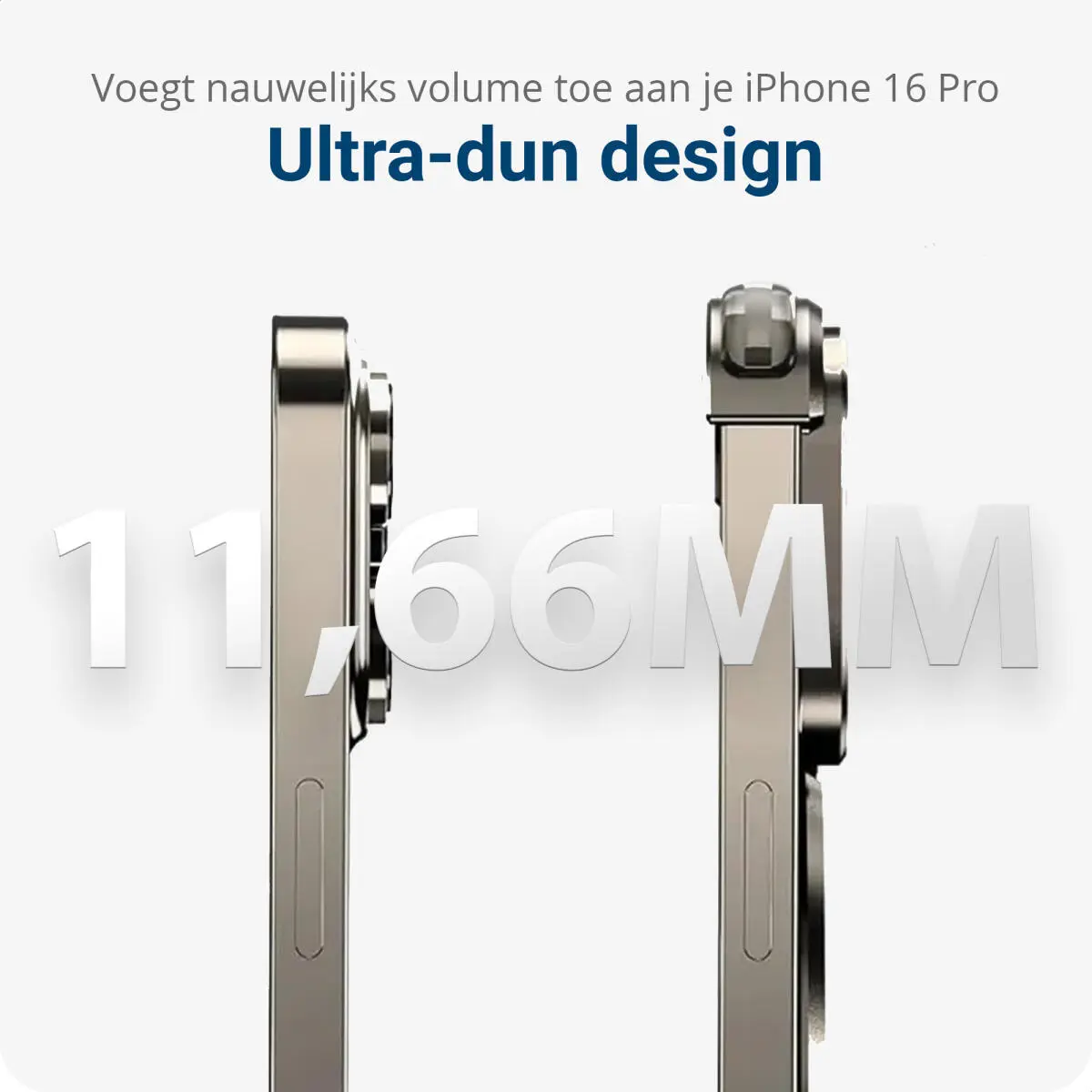 Apple iPhone 16 Pro Hoesje Metal Corner Frame Case MagSafe Titanium afbeelding 3
