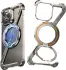 Apple iPhone 16 Pro Hoesje Metal Corner Frame Case MagSafe Titanium