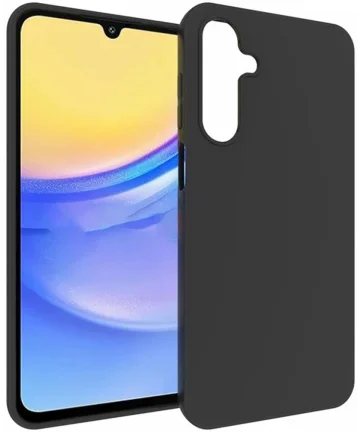 Samsung Galaxy A16 Hoesje Dun TPU Back Cover Matte Zwart Hoesjes