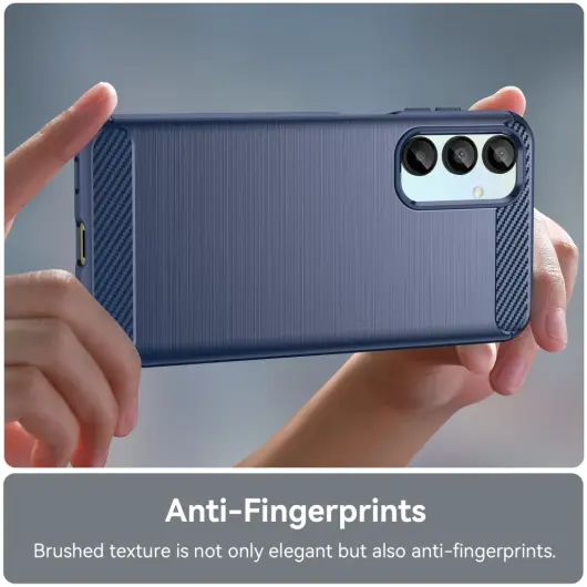 Samsung Galaxy A16 Hoesje Geborsteld TPU Flexibele Back Cover Blauw afbeelding 6