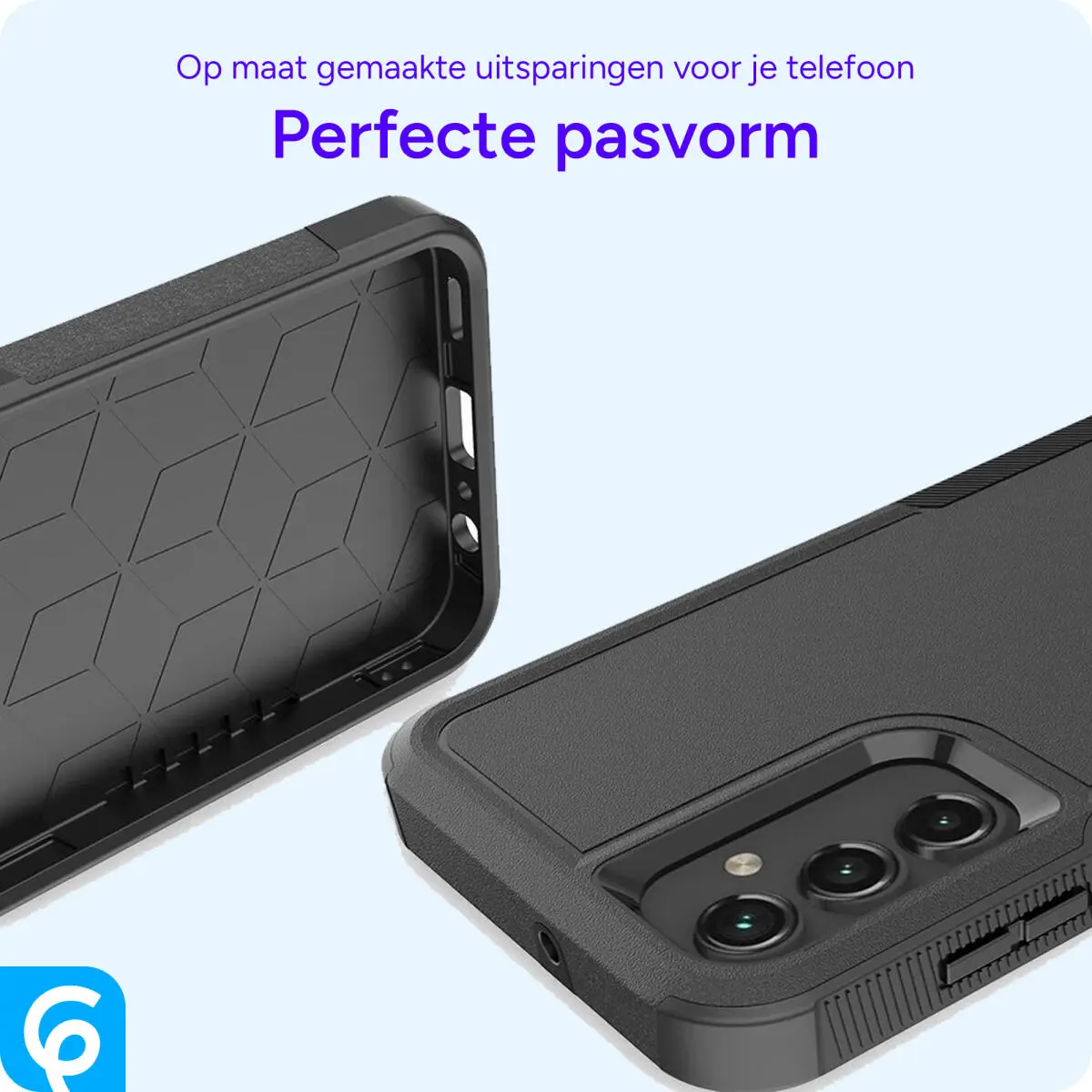 Samsung Galaxy A16 Hoesje Schokbestendige Hardcase Back Cover Zwart afbeelding 4