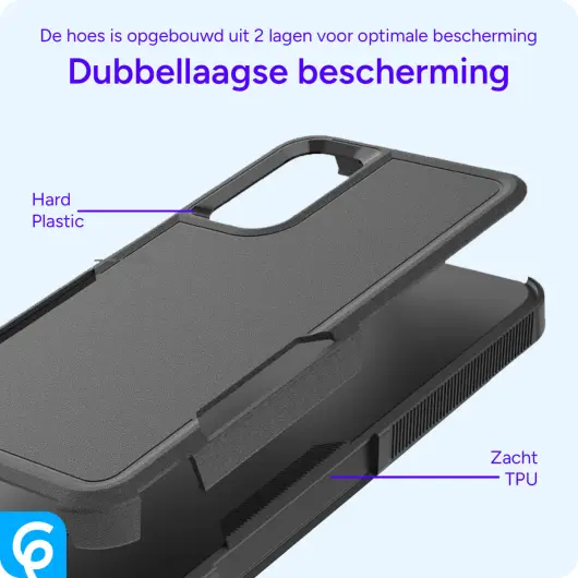Samsung Galaxy A16 Hoesje Schokbestendige Hardcase Back Cover Zwart afbeelding 5