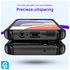 Samsung Galaxy A16 Hoesje Shock Proof Hybride Back Cover Zwart afbeelding 4
