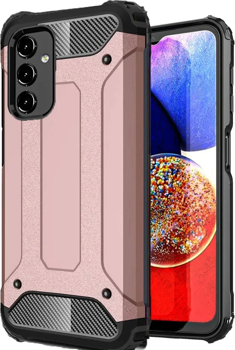 Samsung Galaxy A16 Hoesje Shock Proof Hybride Back Cover Roze afbeelding 1