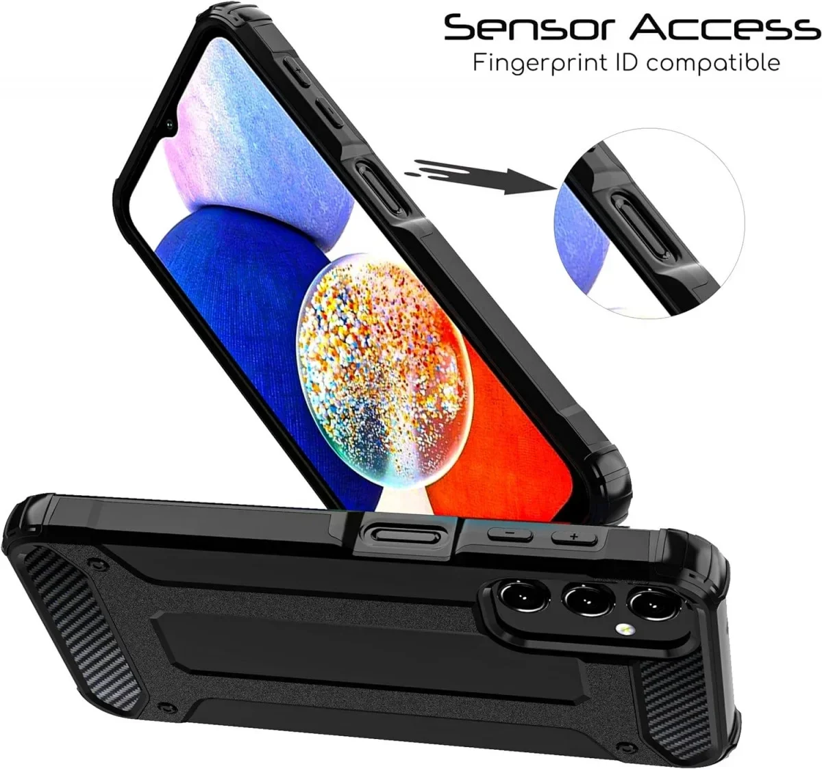 Samsung Galaxy A16 Hoesje Shock Proof Hybride Back Cover Roze afbeelding 4