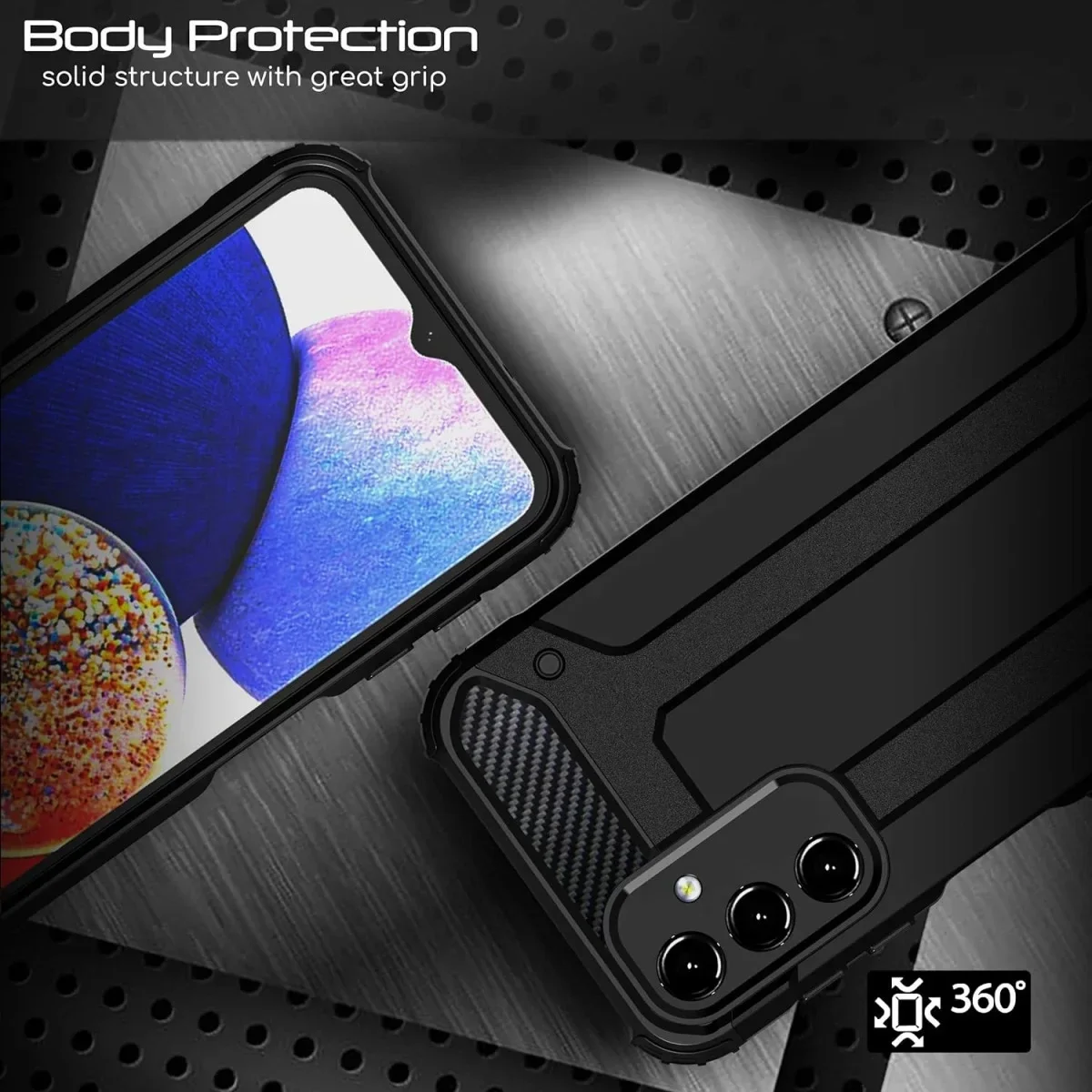 Samsung Galaxy A16 Hoesje Shock Proof Hybride Back Cover Roze afbeelding 6