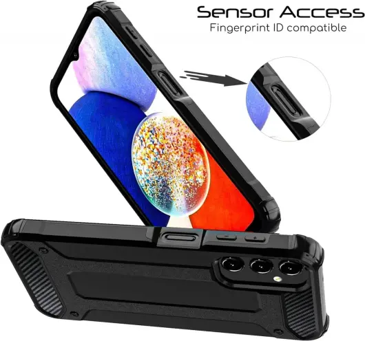 Samsung Galaxy A16 Hoesje Shock Proof Hybride Back Cover Roze afbeelding 4