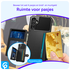 Samsung Galaxy A16 Hoesje 3-in-1 Pasjes Portemonnee Back Cover Zwart afbeelding 2