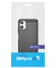 Samsung Galaxy A06 Hoesje Geborsteld TPU Flexibele Back Cover Zwart