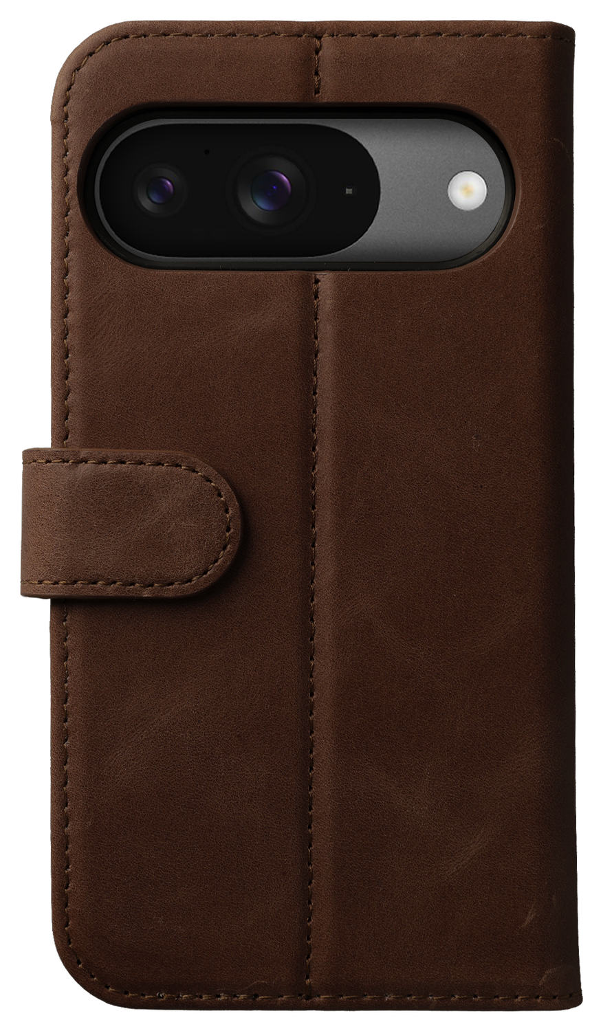 Rosso Elite Google Pixel 9 / 9 Pro Hoesje MagSafe Book Case Echt Leer Bruin afbeelding 9