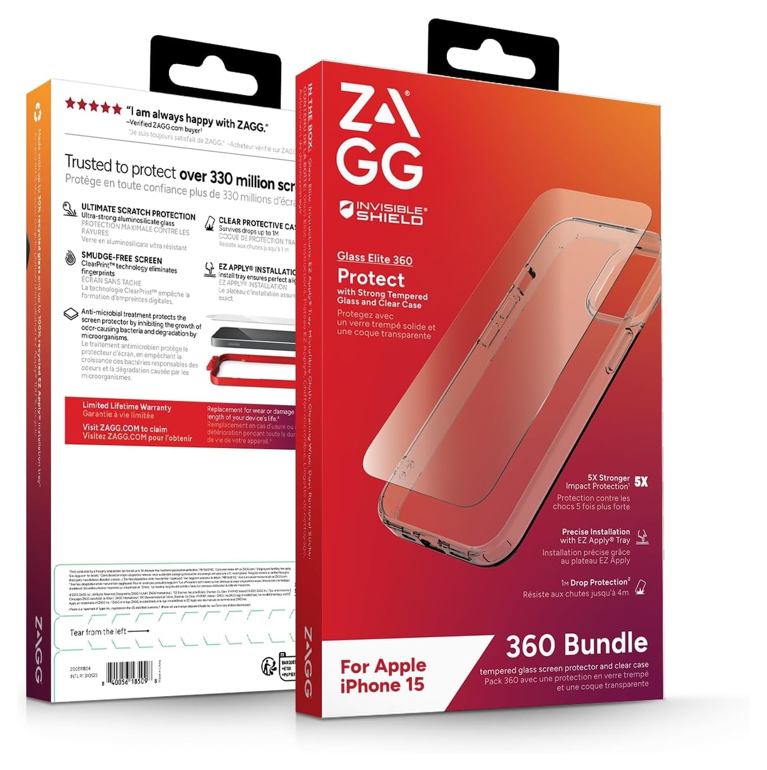 ZAGG InvisibleShield Glass Elite 360 Samsung S24 Plus Hoesje + Tempered Glass afbeelding 5