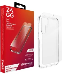 ZAGG Luxe Bundel Samsung Galaxy A55 Hoesje Transparant + Screen Protector