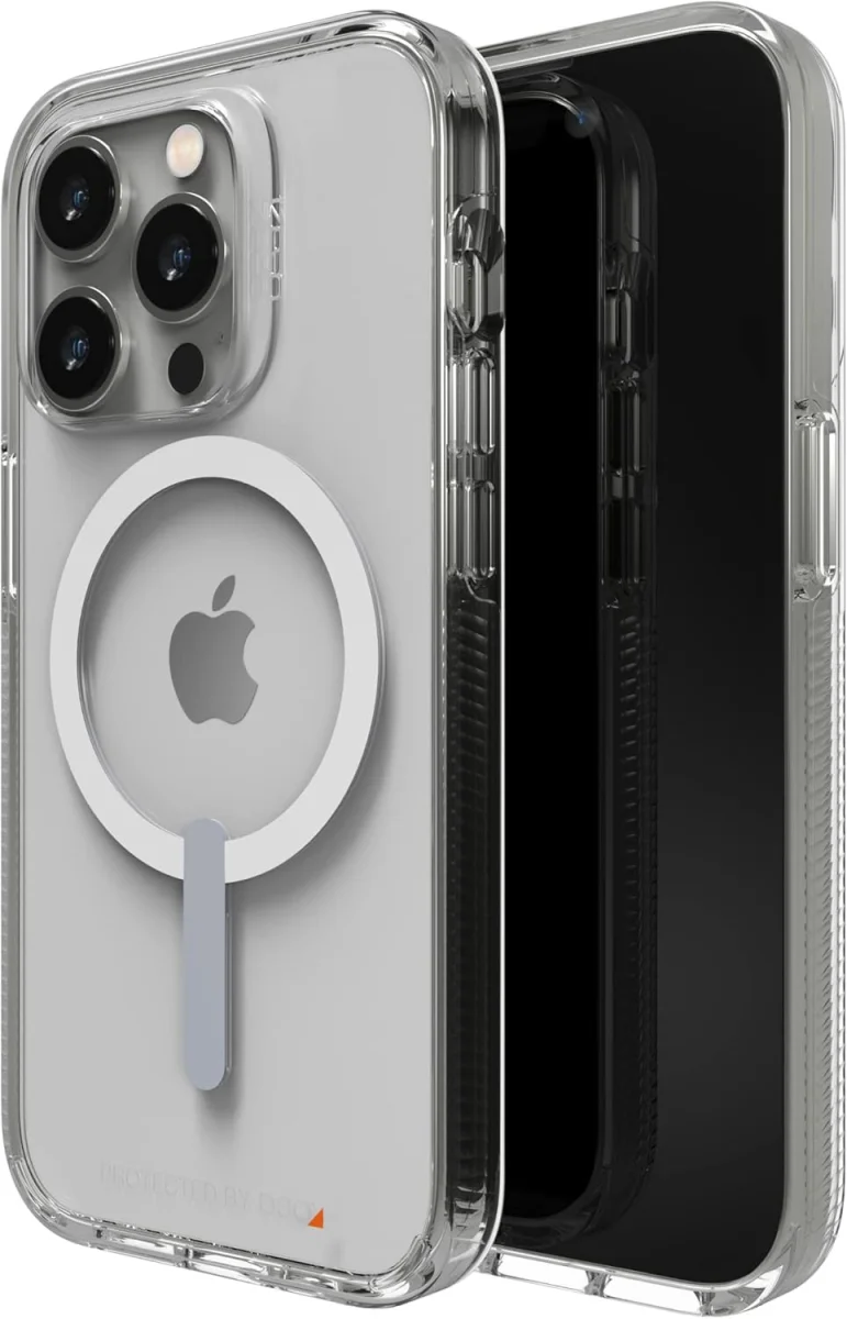 ZAGG Gear 4 Crystal Palace Snap D3O iPhone 14 Pro Hoesje Magsafe Transparant afbeelding 1