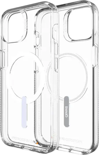 ZAGG Gear 4 Crystal Palace Snap D3O iPhone 14 Hoesje Magsafe Transparant afbeelding 1