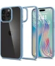 Spigen Crystal Hybrid iPhone 15 Pro Max Hoesje Back Cover Transparant Blauw