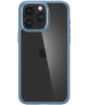 Spigen Crystal Hybrid iPhone 15 Pro Max Hoesje Back Cover Transparant Blauw