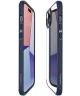 Spigen Crystal Hybrid Apple iPhone 15 Plus Hoesje Back Cover Transparant Blauw