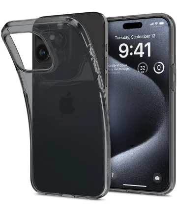 Spigen Crystal Flex Apple iPhone 15 Pro Hoesje Back Cover Space Crystal Hoesjes