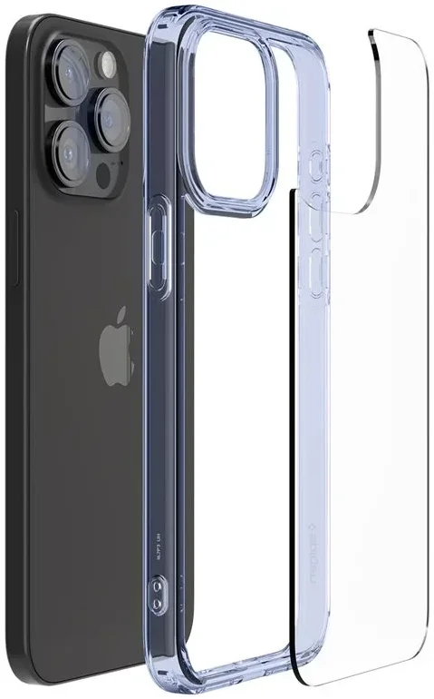 Spigen Ultra Hybrid Apple iPhone 15 Pro Max Hoesje Transparant Lichtblauw afbeelding 10