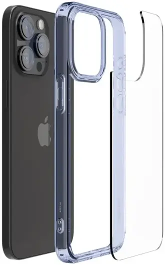 Spigen Ultra Hybrid Apple iPhone 15 Pro Max Hoesje Transparant Lichtblauw afbeelding 10