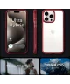 Spigen Ultra Hybrid Apple iPhone 15 Pro Max Hoesje Transparant Rood