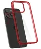 Spigen Ultra Hybrid Apple iPhone 15 Pro Hoesje Back Cover Transparant Rood