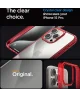 Spigen Ultra Hybrid Apple iPhone 15 Pro Hoesje Back Cover Transparant Rood