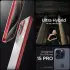 Spigen Ultra Hybrid Apple iPhone 15 Pro Hoesje Back Cover Transparant Rood afbeelding 3