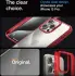 Spigen Ultra Hybrid Apple iPhone 15 Pro Hoesje Back Cover Transparant Rood afbeelding 4